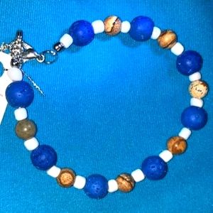 Lava Rock & Jasper Bracelet